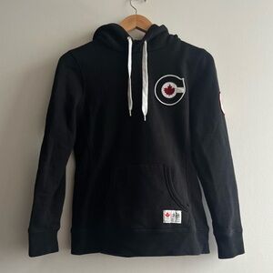 HBC Team Canada 2010 Winter Olympics Black Hoodie Women Size Small
